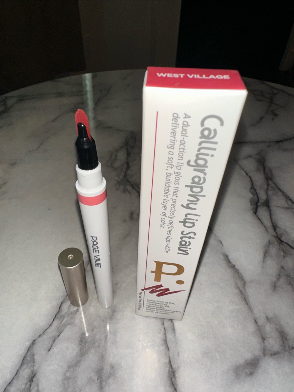 Page MVL Calligraphy Lip Stain — West Village Pink